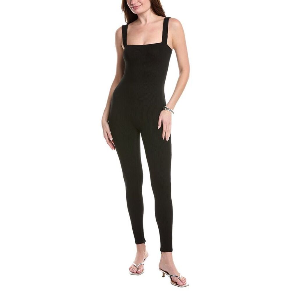 Sans Faff Womens  Sabrina Rib Catsuit, Black